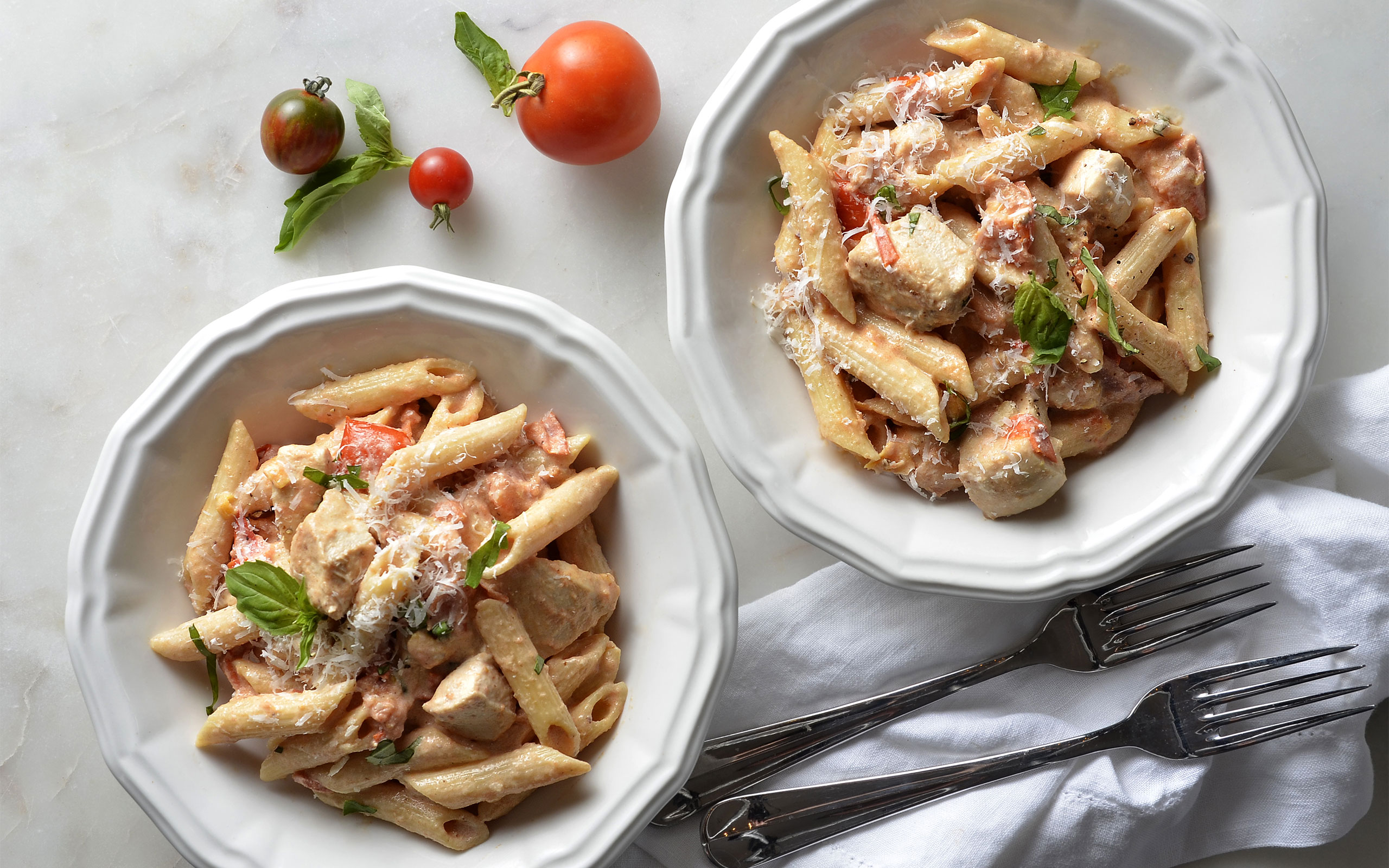 Chicken Penne with Fresh Tomatoes and Pancetta - Granny&amp;#39;s