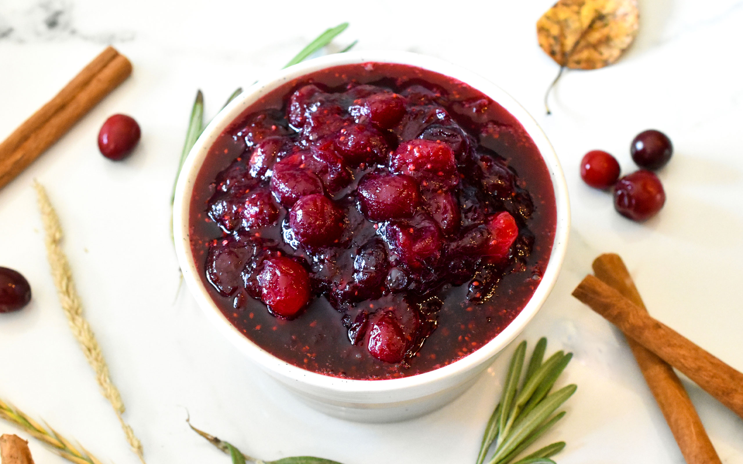 Rosemary & Cinnamon Cranberry Sauce - Granny's